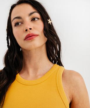 Débardeur en maille côtelée emmanchures américaines femme vue3 - GEMO 4G FEMME - GEMO