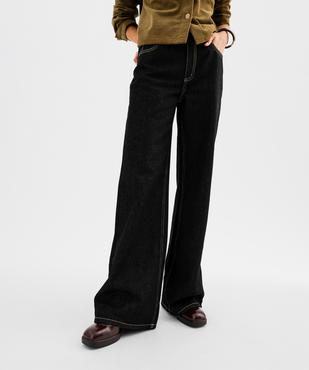 Jean wide leg femme vue2 - GEMO 4G FEMME - GEMO