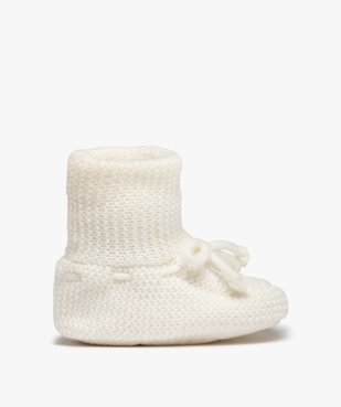 Chaussons bébé bottillons en maille unis vue1 - GEMO 4G BEBE - GEMO