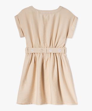 Robe fluide à manches courtes fille vue3 - GEMO 4G FILLE - GEMO