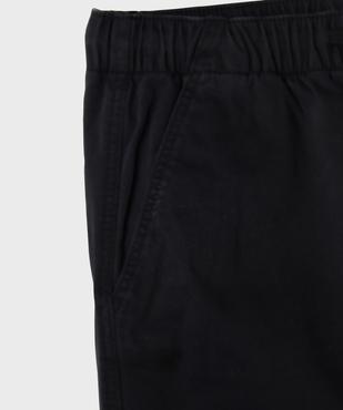 Pantalon en coton stretch avec taille élastique garçon vue2 - GEMO (JUNIOR) - GEMO