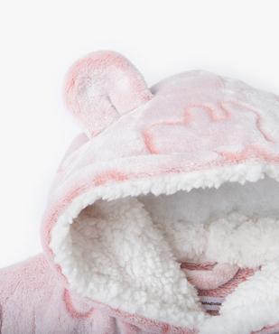 Robe de chambre fille à motifs avec capuche animée - LuluCastagnette vue2 - LULUCASTAGNETTE - GEMO