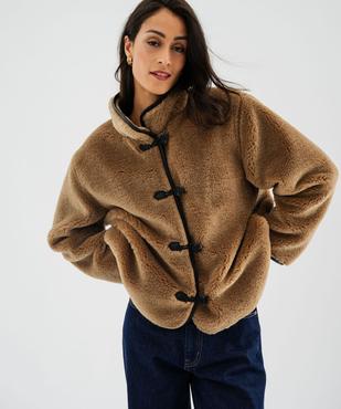 Blouson en fourrure imitation femme vue1 - GEMO 4G FEMME - GEMO