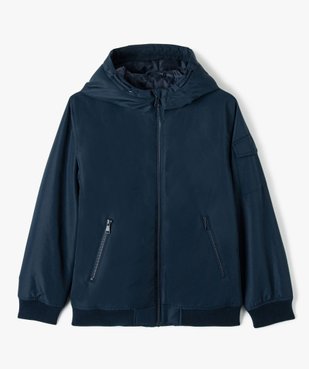 Blouson matelassé déperlant avec capuche garçon vue2 - GEMO 4G GARCON - GEMO