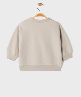 Sweat en molleton imprimé photo bébé garçon vue3 - GEMO 4G BEBE - GEMO