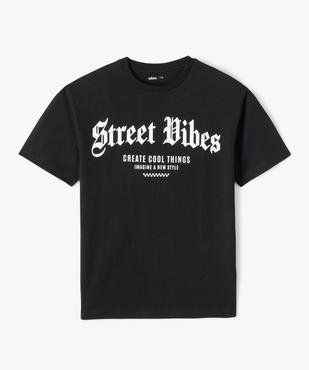 Tee-shirt à manches courtes avec inscription streetwear garçon vue1 - GEMO 4G GARCON - GEMO