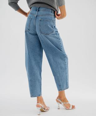 Jean mom taille haute femme vue3 - GEMO 4G FEMME - GEMO