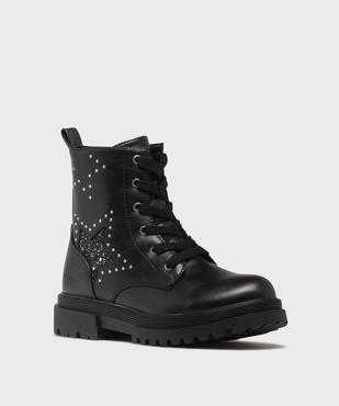 Boots crantés avec strass et paillettes fille - Chipie vue2 - CHIPIE - GEMO