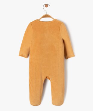 Pyjama en velours avec motif tigre bébé garçon vue4 - GEMO(BB COUCHE) - GEMO