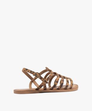 Sandales multibrides en cuir femme vue4 - TANEO GEMO FOR GOOD - GEMO