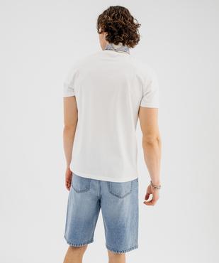 Tee-shirt manches courtes en jersey de coton imprimé homme vue3 - GEMO 4G HOMME - GEMO