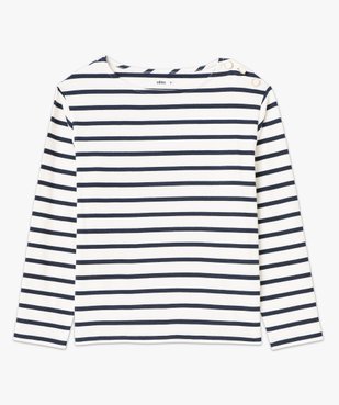 Tee-shirt rayé à manches longues femme vue4 - GEMO(FEMME PAP) - GEMO