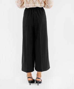 Pantacourt large fluide femme vue3 - GEMO(FEMME PAP) - GEMO
