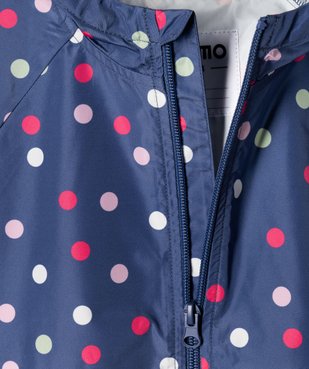 Coupe-vent à capuche déperlant imprimé pois fille - Les Produits Malins vue4 - GEMO (ENFANT) - GEMO