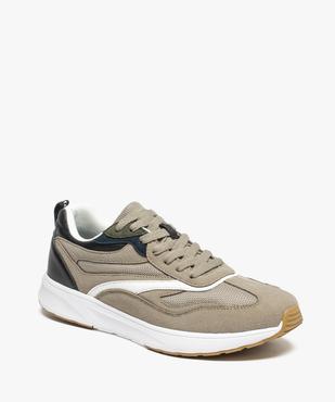 Baskets homme inspiration rétro running vue2 - GEMO (HOMME) - GEMO