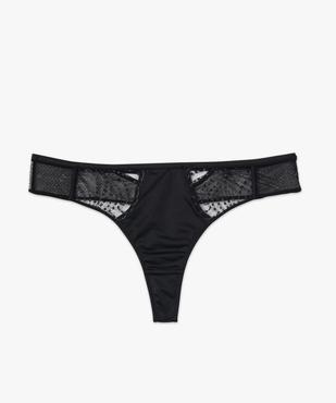 String en microfibre et dentelle femme grande taille vue4 - GEMO(HOMWR FEM) - GEMO