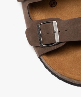 Sandales homme unies avec deux larges brides à boucle - Chevignon vue6 - CHEVIGNON - GEMO