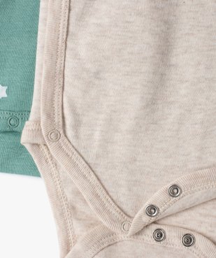 Body bébé à manches courtes fermeture croisée (lot de 5) vue2 - GEMO 4G BEBE - GEMO