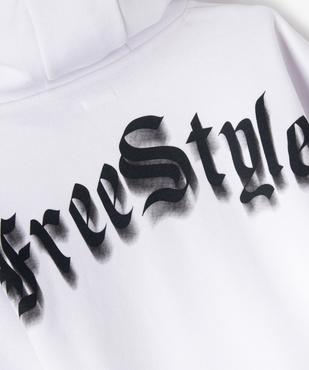 Sweat à capuche bicolore garçon vue5 - GEMO (JUNIOR) - GEMO