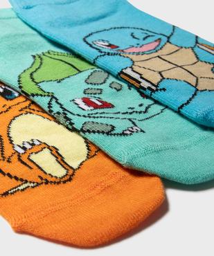 Chaussettes tige basse imprimées garçon (lot de 3) - Pokémon vue2 - POKEMON - GEMO