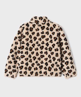 Sweat zippé à col montant en sherpa fille vue4 - GEMO (ENFANT) - GEMO