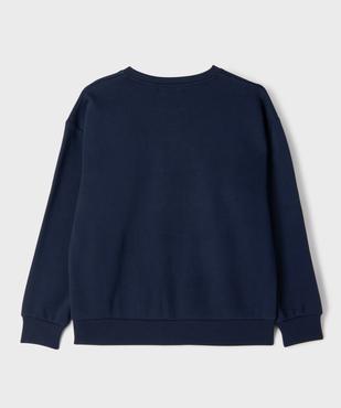 Sweat avec inscriptions contrastantes fille - Camps United vue3 - CAMPS GEMO FOR GOOD - GEMO