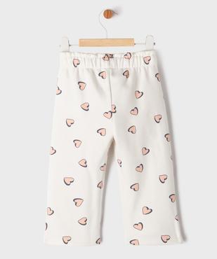 Pantalon de jogging ample avec intérieur molletonné bébé fille vue3 - GEMO 4G BEBE - GEMO