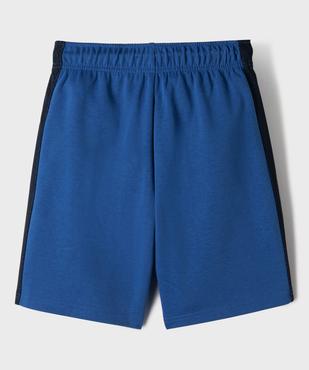 Bermuda de sport avec bandes latérales ajourées garçon - Camps United vue3 - CAMPS US - GEMO