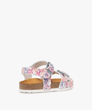 Sandales fille à brides à boucle et semelle liège vue4 - GEMO (ENFANT) - GEMO