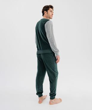 Pyjama en velours bicolore homme vue3 - GEMO 4G HOMME - GEMO