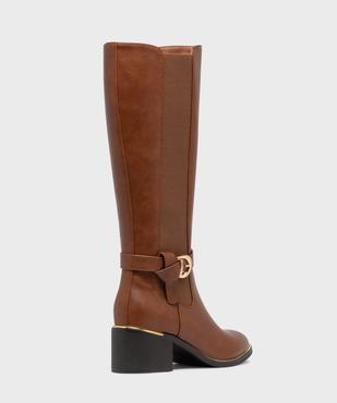 Bottes avec bande élastique sur le côté femme - Valentina Baldano vue4 - VALENTINA BALDANO GEMO FORGOOD - GEMO