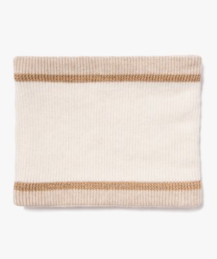 Echarpe snood bicolore avec liserés pailletés femme vue1 - GEMO (ACCESS) - GEMO