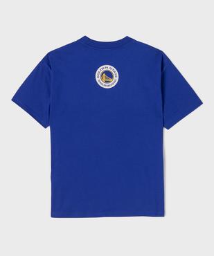 Tee-shirt manches courtes en jersey imprimé devant et dos Golden State Warriors garçon - NBA vue3 - NBA - GEMO
