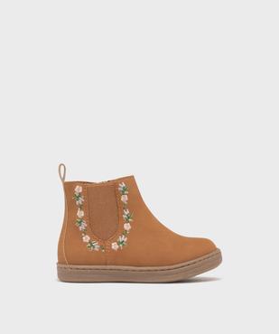Bottines avec élastiques et broderies fleuries bébé fille - Lovely Wings vue1 - LOVELY WINGS - GEMO