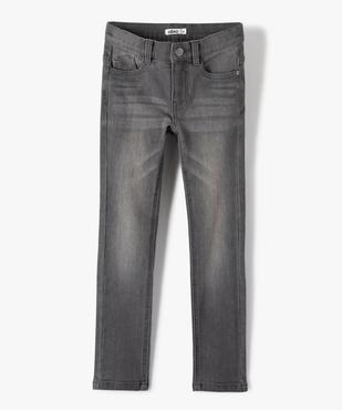Jean garçon coupe Slim contenant du polyester recyclé vue1 - GEMO 4G GARCON - GEMO