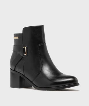  Boots à talon bi-matières femme - LuluCastagnette vue2 - LULUCASTAGNETTE - GEMO