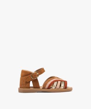 Sandales en cuir multibrides bébé fille - NA! vue1 - NA! GEMO FOR GOOD - GEMO