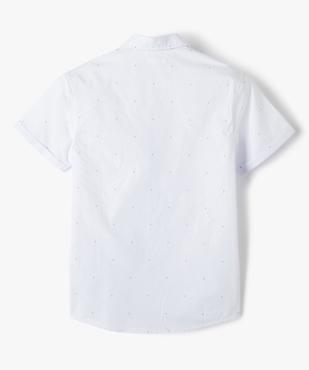 Chemise à manches courtes avec poche poitrine garçon vue3 - GEMO (JUNIOR) - GEMO