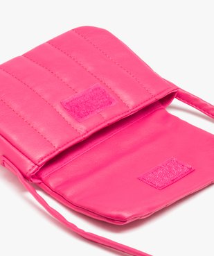 Sac besace matelassé fille vue3 - GEMO (ENFANT) - GEMO