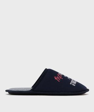 Chaussons mules en jersey imprimé homme  vue1 - GEMO(HOMWR HOM) - GEMO