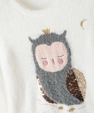 Pull fille avec motif animal et sequins réversibles vue2 - GEMO (ENFANT) - GEMO