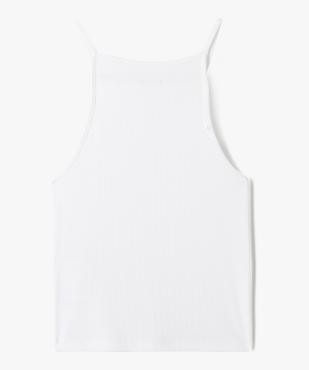 Débardeur fille côtelé à fines bretelles façon crop top vue3 - GEMO (JUNIOR) - GEMO