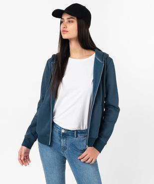 Sweat zippé à capuche femme vue1 - GEMO(FEMME PAP) - GEMO