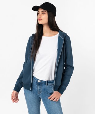Sweat zippé à capuche femme vue1 - GEMO(FEMME PAP) - GEMO