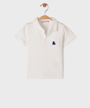 Polo en coton avec poche poitrine bébé garçon - LuluCastagnette vue1 - LULU CASTAGNETTE GEMO FOR GOOD - GEMO