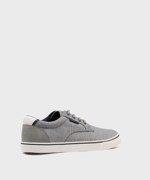 Baskets en toile avec empiècement au talon homme - Urban Steps vue4 - URBAN STEPS GEMO FOR GOOD - GEMO