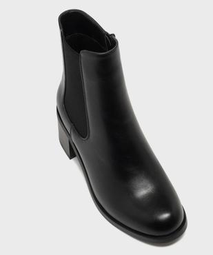 Boots Chelsea zippées à talon haut femme - Valentina Baldano vue5 - VALENTINA BALDA - GEMO