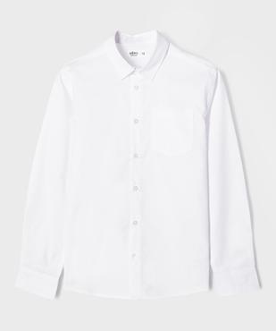 Chemise manches longues en coton uni garçon vue1 - GEMO 4G GARCON - GEMO