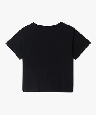 Tee-shirt manches courtes ample imprimé fille - Wednesday vue4 - WEDNESDAY - GEMO
