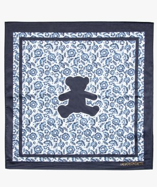 Foulard fille satiné à motifs fleuris - LuluCastagnette vue3 - LULUCASTAGNETTE - GEMO